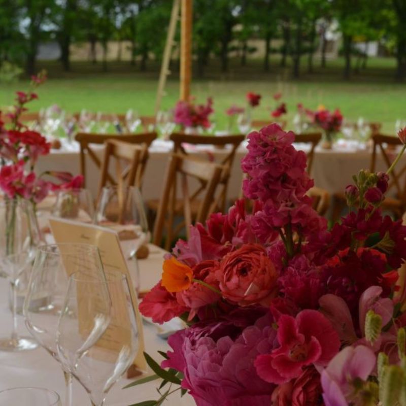 La Brassée prestation fleurs mariage à Valréas pour le Mas de Saint Chétin